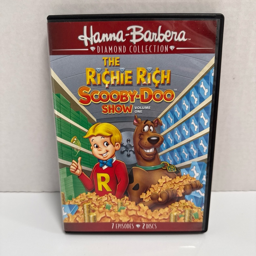 Hanna-Barbera The Richie Rich & Scooby-Doo Show DVD - Red/Brown Artwork